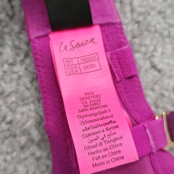 3/25$ La Senza So Free Pink Lace Bra 34DD - Picture 6 of 6